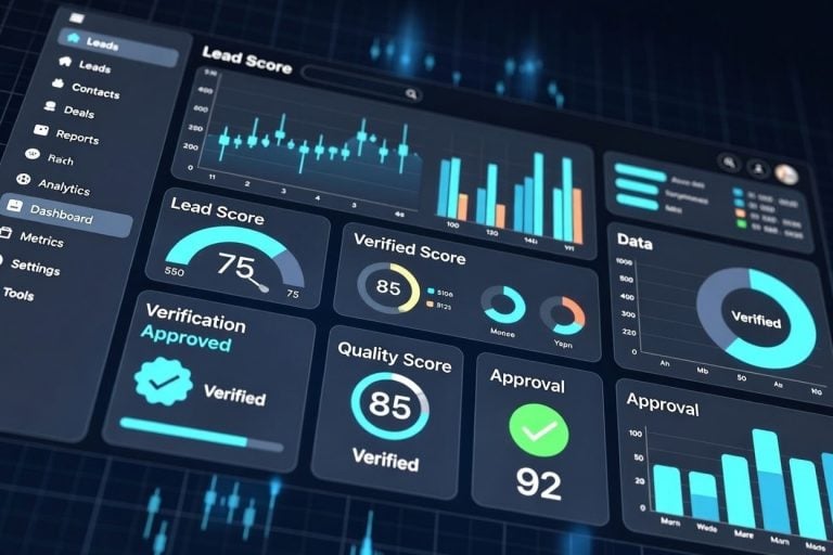 Claimant lead scoring and verification dashboard for law firms